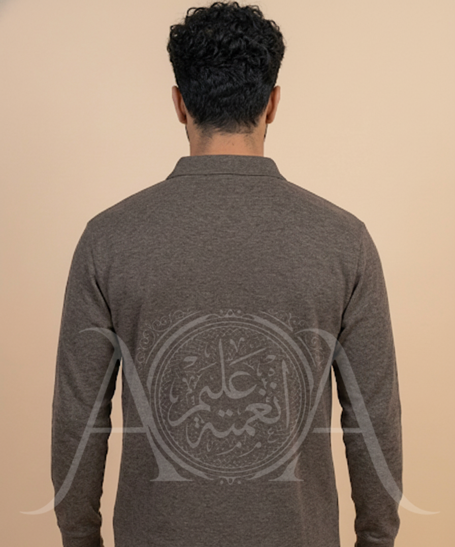 The Heathered Horizon Long-Sleeve Polo