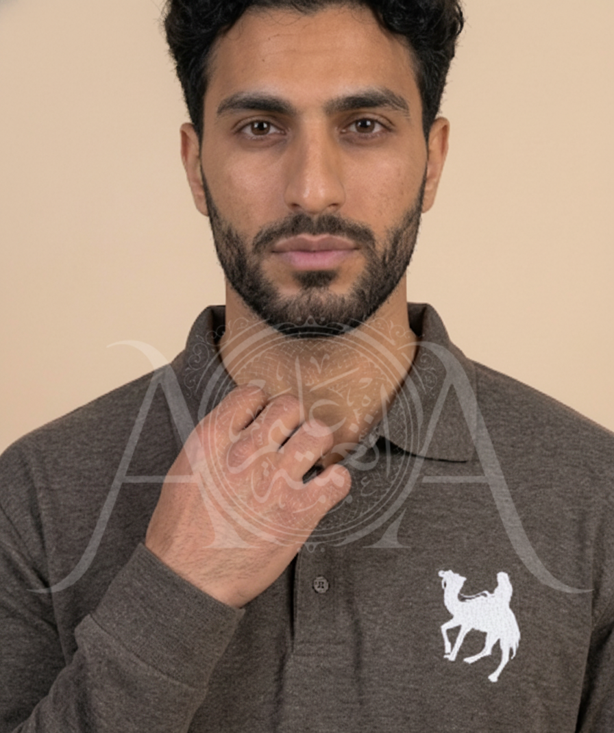 The Heathered Horizon Long-Sleeve Polo