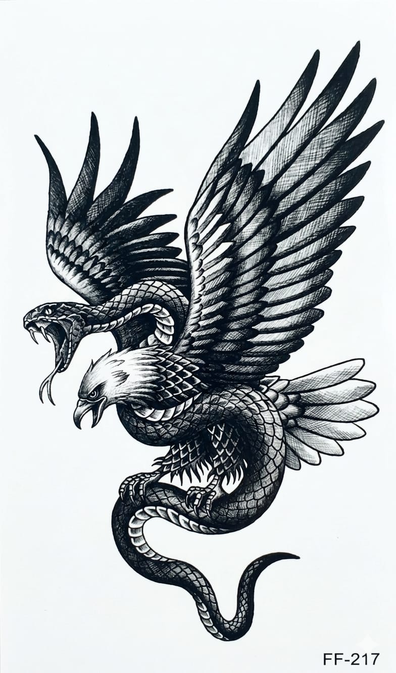 Tattoo - Figting Eagle - Anumta Alaehim