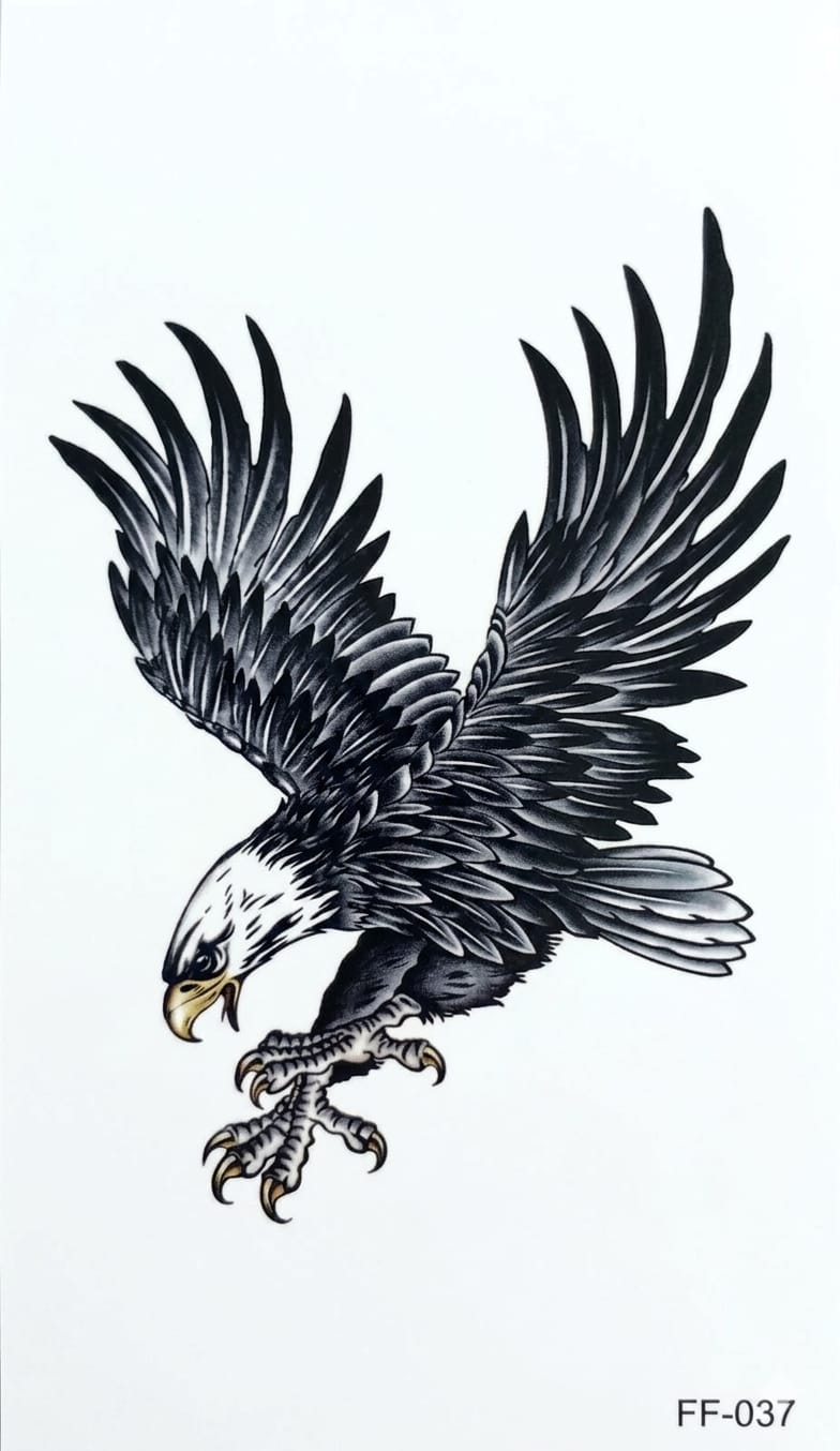 Tattoo - Raging Bald Eagle - Anumta Alaehim